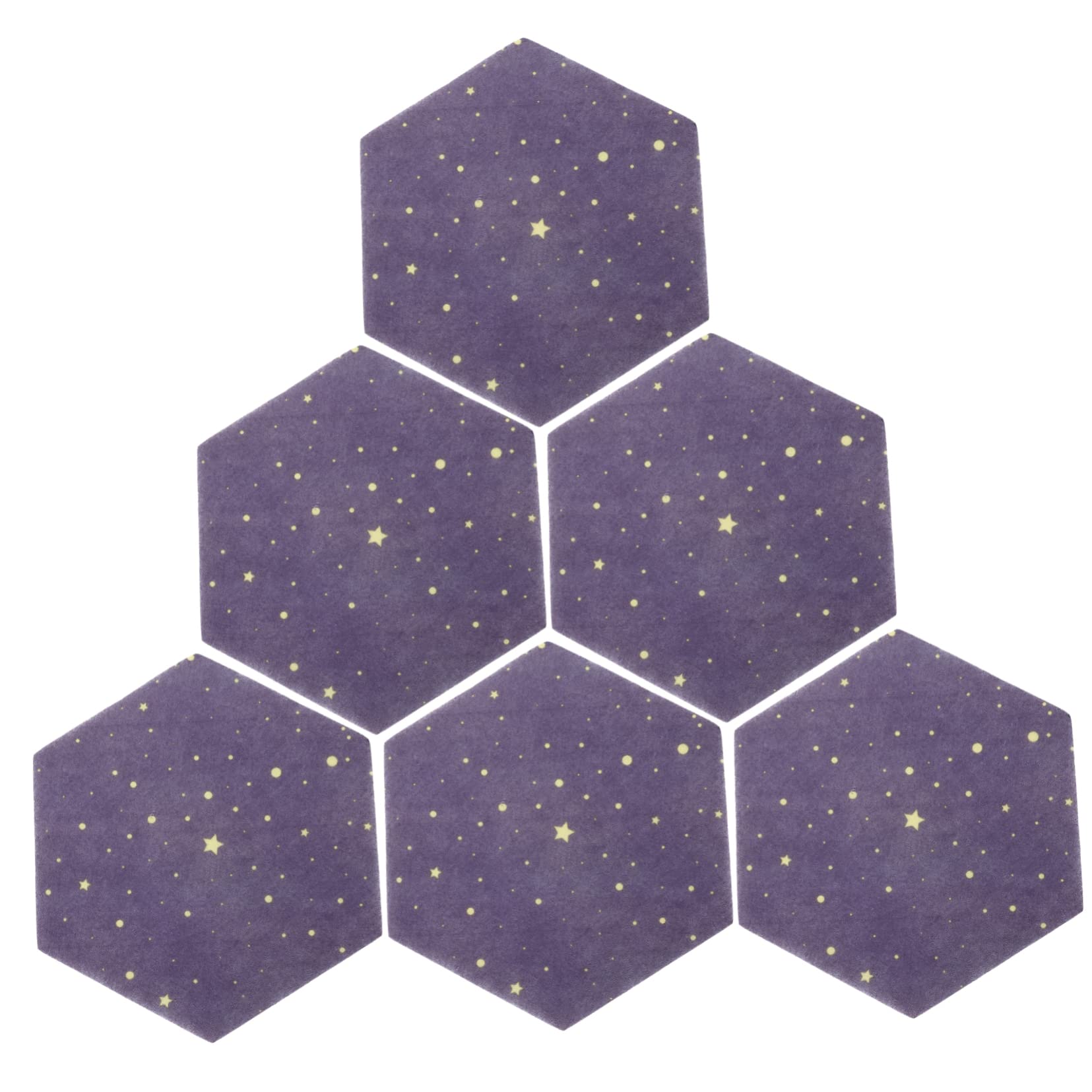 GOOHOCHY 6Pcs Hexagon Felt Pin Boards for Walls Versatile Memo Board for Home Office and Classroom Decor Lightweight Bulletin Board Tiles