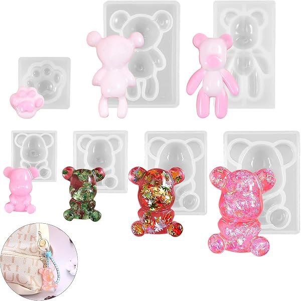 DIYstore 3D Bear Paw Epoxy Resin Silicone Molds
