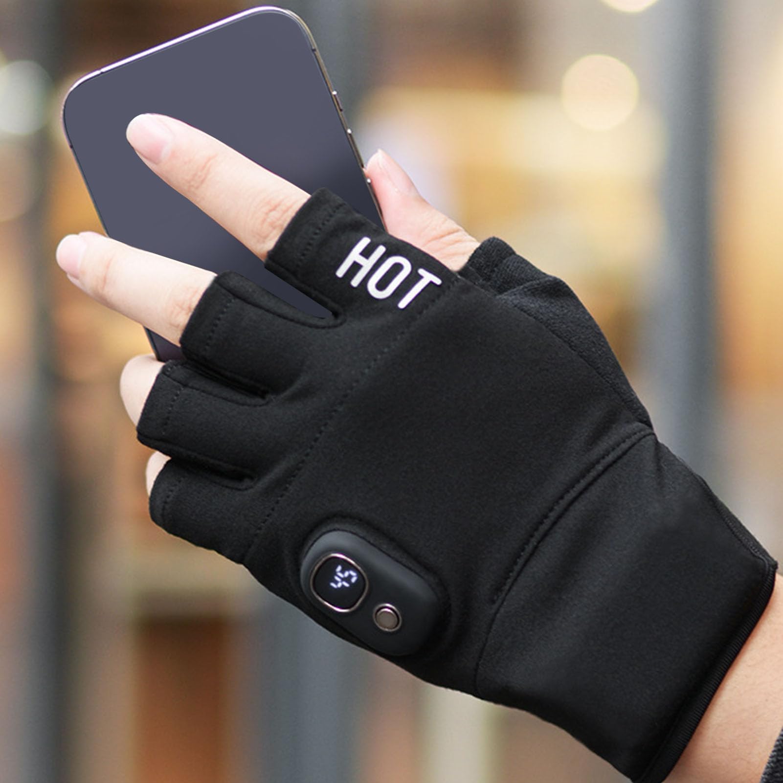 Guantes Térmicos con Pantalla Táctil Calefacción Eléctrica para Esquí Ciclismo Invierno, Unisex