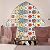 ArtisanAura Self-Adhesive Modern Bohemian Wall Decals 16 PCS (6x6 Inch), DIY Peel and Stick Waterproof Vinyl Tile Stickers for Kitchen & Bathroom, Removable Backsplash Murals in Mediterranean Design