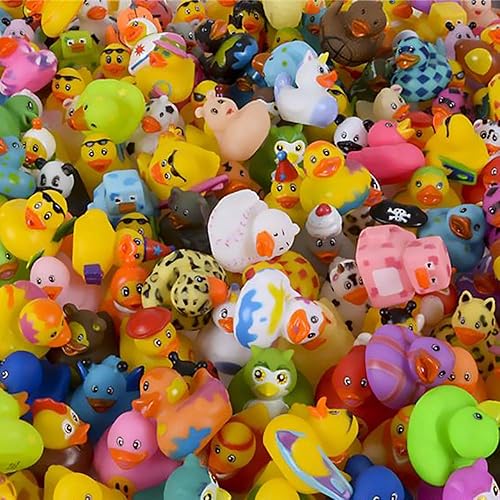 Miniatura 5 de Patos de goma surtidos para niños y niños pequeños, cumpleaños, baby showers, aula, playa de verano y actividad en la piscina, 2 pulgadas (paquete