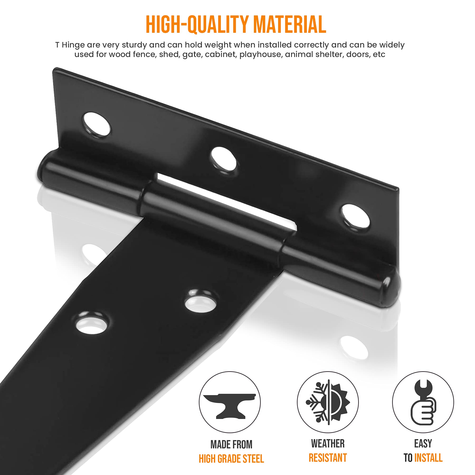 Garden Gate Hinges for Wooden Shed - Image 4