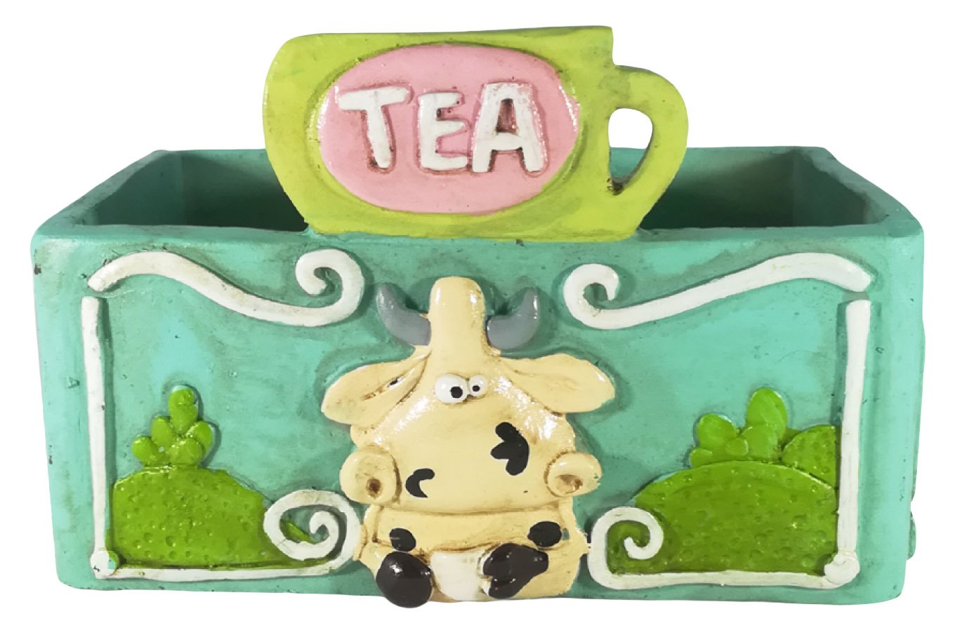 Paolo Chiari 14057 Alice Tea Holder, Marble, Multicoloured, 11 x 6 x 10 cm