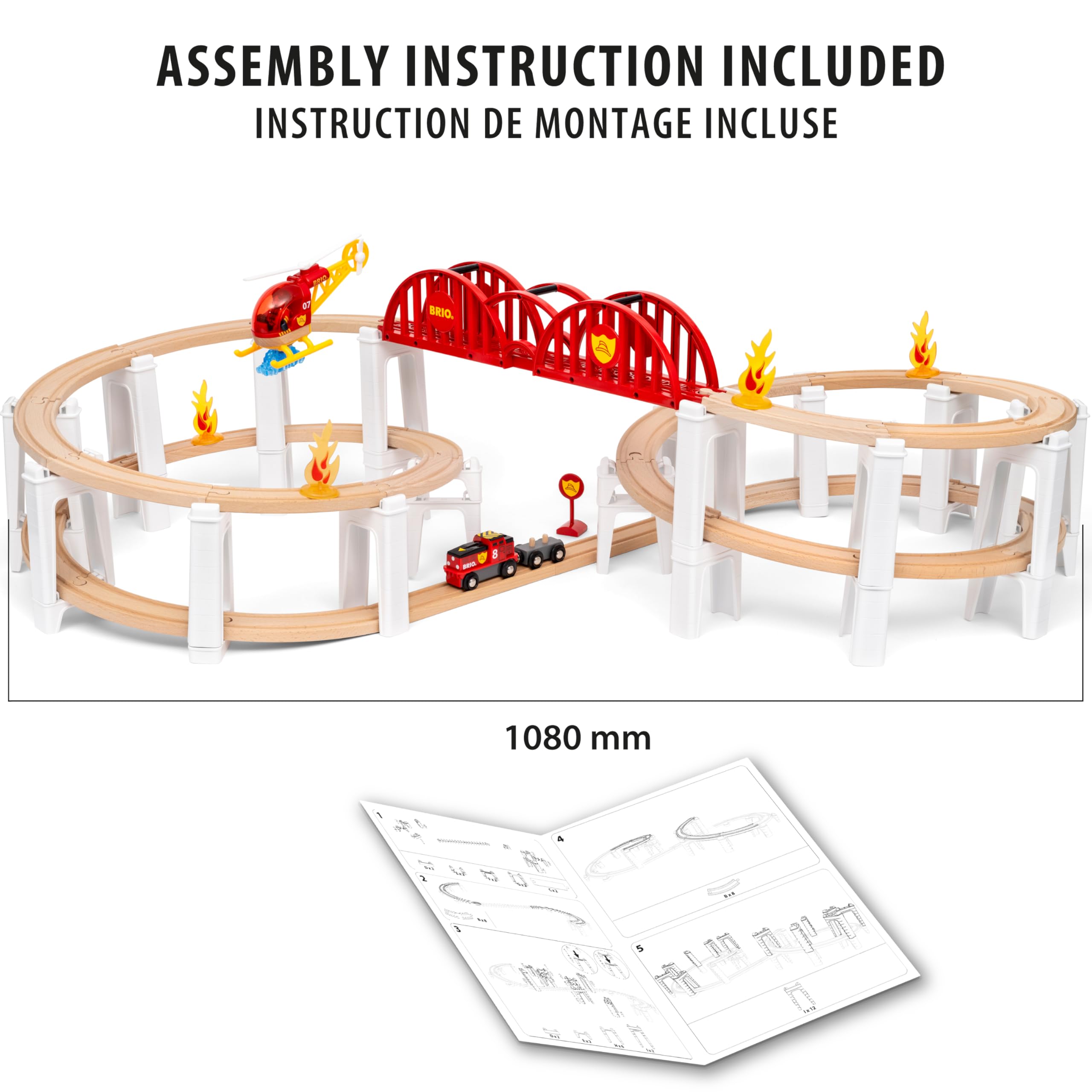 BRIO World – 36114 Großes Spiralenset| Spielzeuglok-Set für Kinder ab 3 Jahren