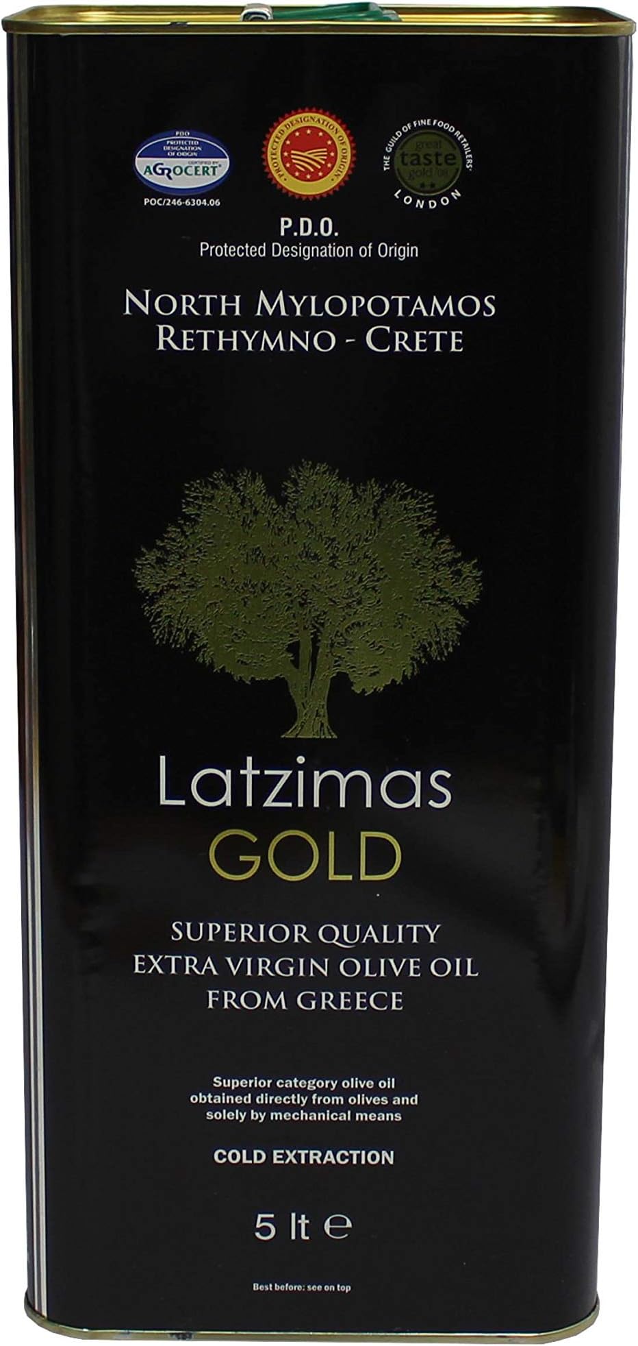 Latzimas Extra Virgin Olive Oil (5 L Gold)