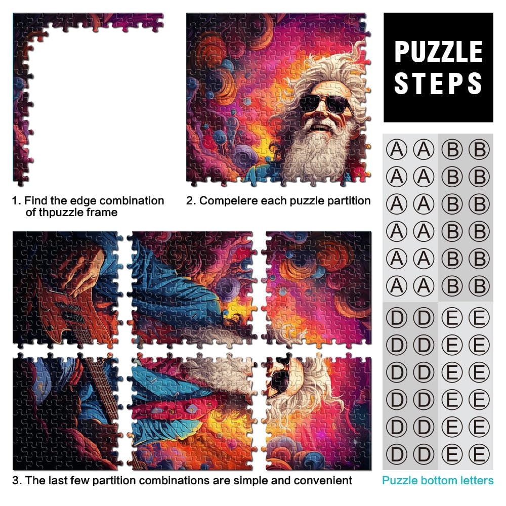 Puzzle divertimento per anziani 2000 pezzi puzzle per adulti 70 x 100 cm puzzle di carta grigia per adulti e bambini dai 14 anni in su giochi educativi per adulti e bambini