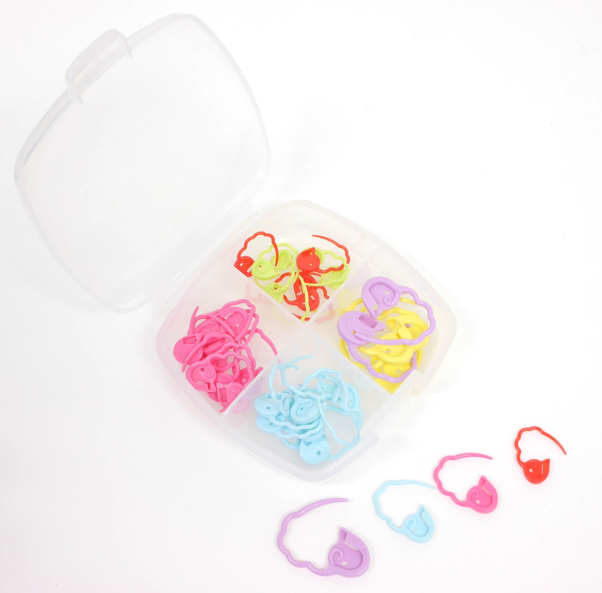 Amazon.co.jp: Clover 編み物用品 ステッチマーカー SMLセット 55-758