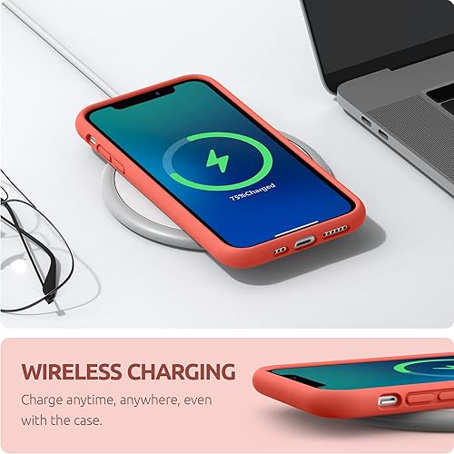 Miniatura 5 de SURPHY Funda compatible con iPhone 11 Pro Max de 6.5 pulgadas, funda gruesa de silicona líquida (con forro de microfibra) para iPhone 11 Pro Max