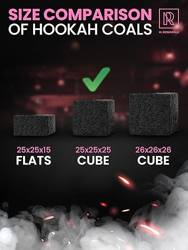 Miniatura 71 de Cachimba carbón de carbón de coco – Paquete XL 84 unidades y 2.6 lbs (2.6 libras) – Calidad premium 0.984 in (1x1x1 in) – 100% carbón de coco