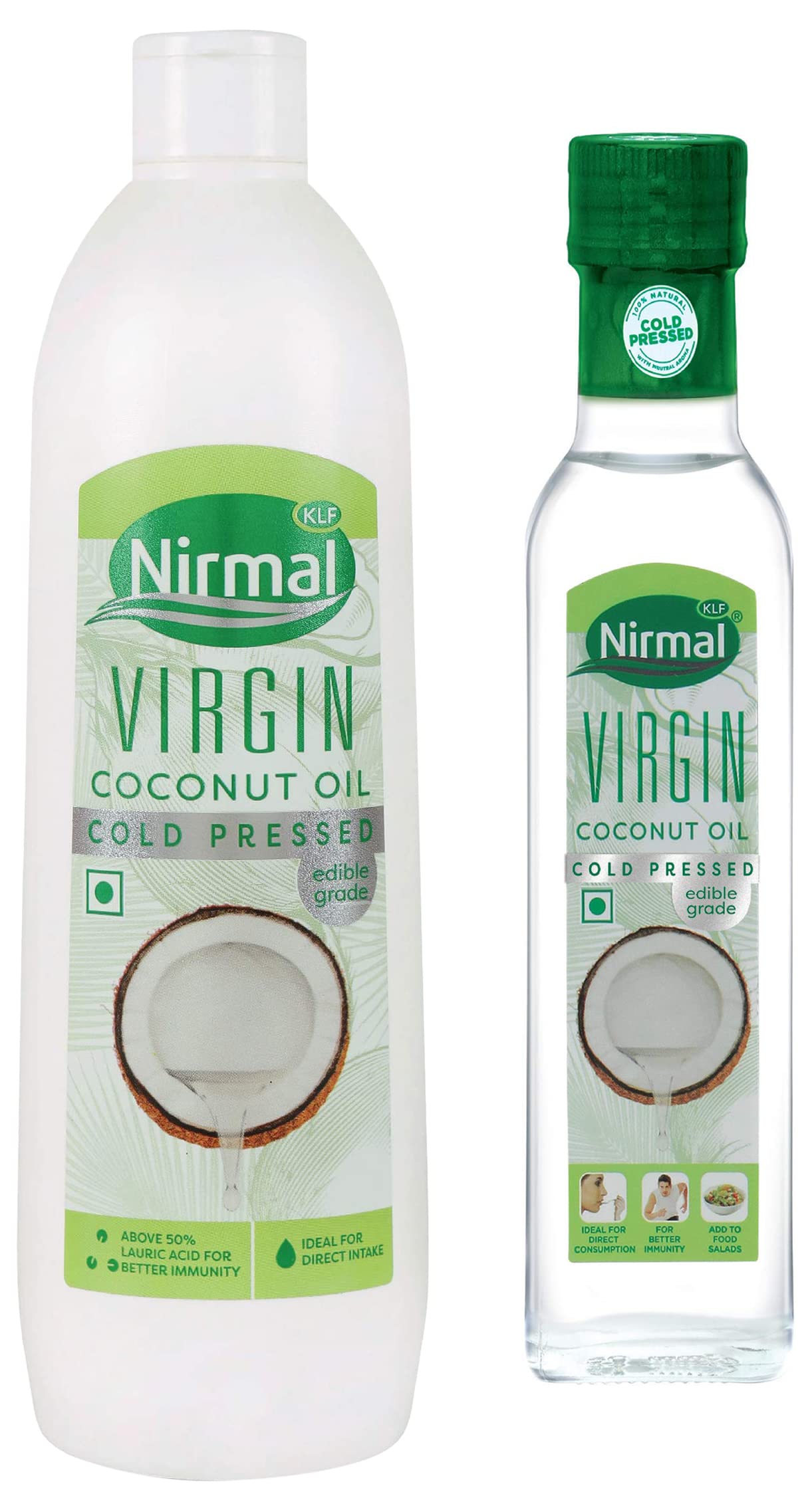 Klf Nirmal Cold Pressed Virgin Coconut Oilm, 500 Ml & Nirmal Cold Pressed Virgin Coconut Oil | 250 Ml (B0BP4W2YJJ) Amazon Price History, Amazon Price Tracker