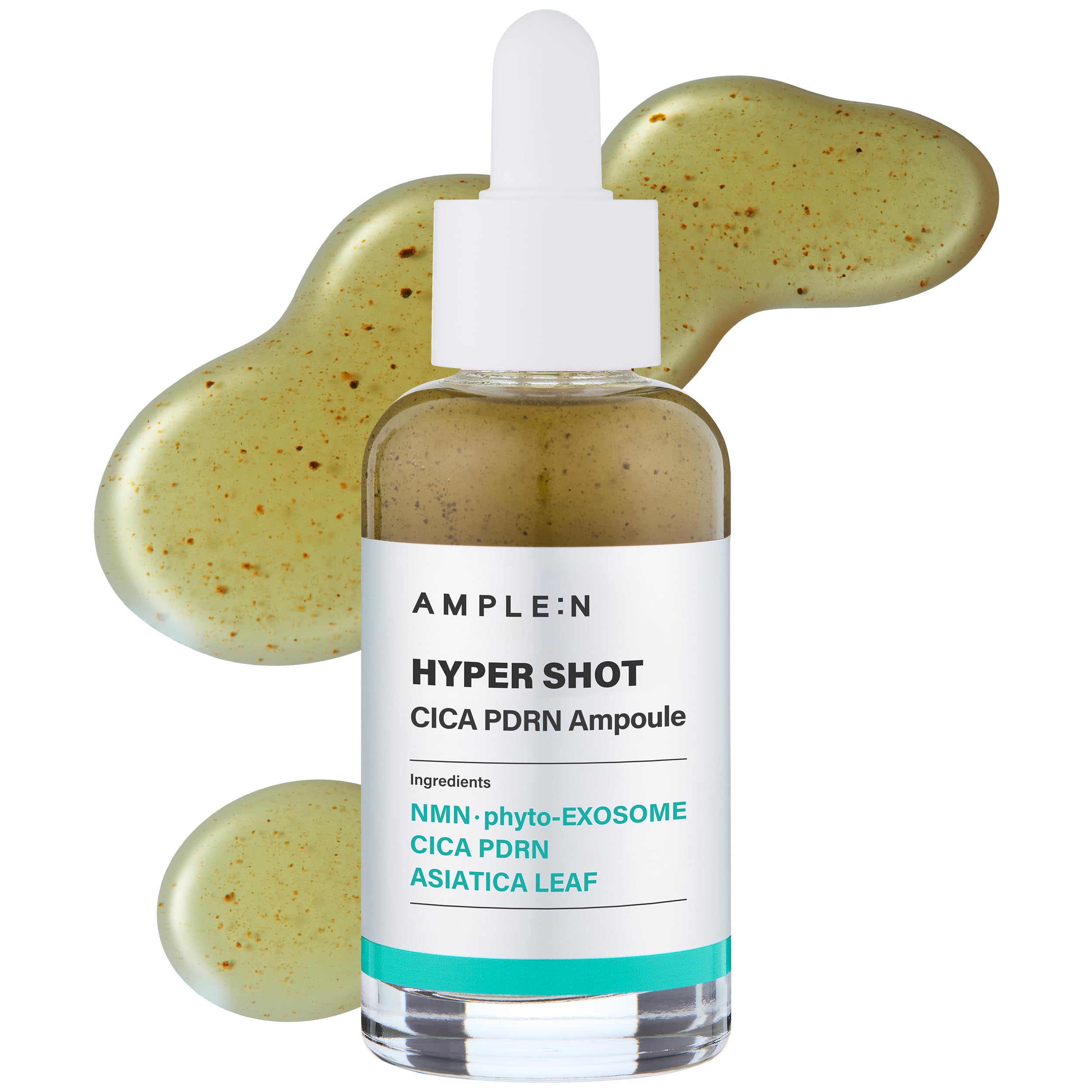 AMPLE:N Hyper Shot Cica PDRN Ampoule, Centella Calming Serum, 1.69 fl oz