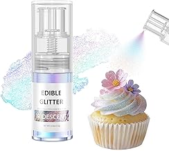 Mtcolors 10g Iridescent Edible Glitter Spray - Food Grade Luster Spray for Cocktails, Edible Shimmer Powder for Drinks, Cupcakes, Strawberries, Chocolate