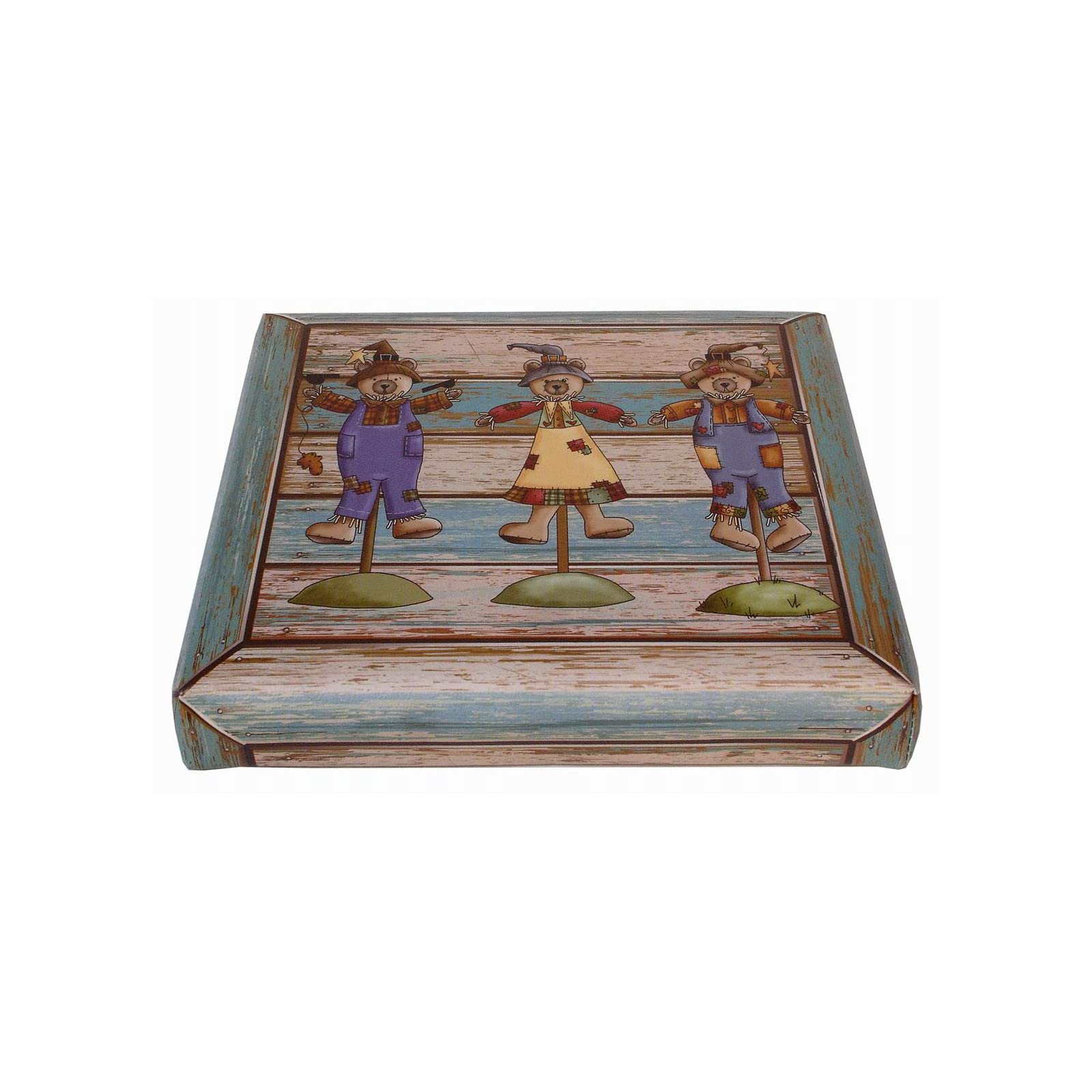 Pouf Contenitore 33x33x33 Cm - Scatola Portaoggetti Con Coperchio - Foto 2