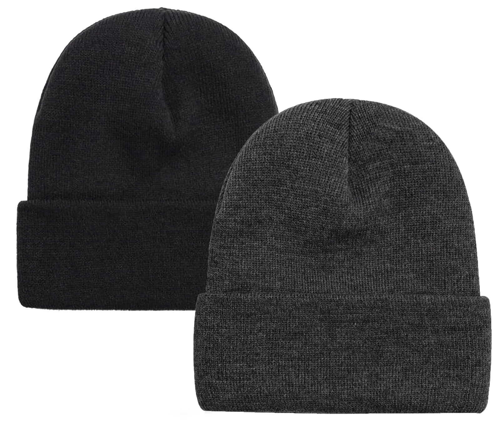 ZOORON Beanie for Men Women Warm Winter Hat Unisex Soft Knit Cuffed Beanie Skull Cap