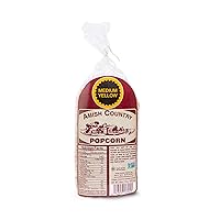 Vista 1 de Amish Country Popcorn 1 lb Bag Medium Yellow Popcorn Kernels Old Fashioned, Non-GMO and Gluten Free (Medium Yellow - 1 lb Bag)