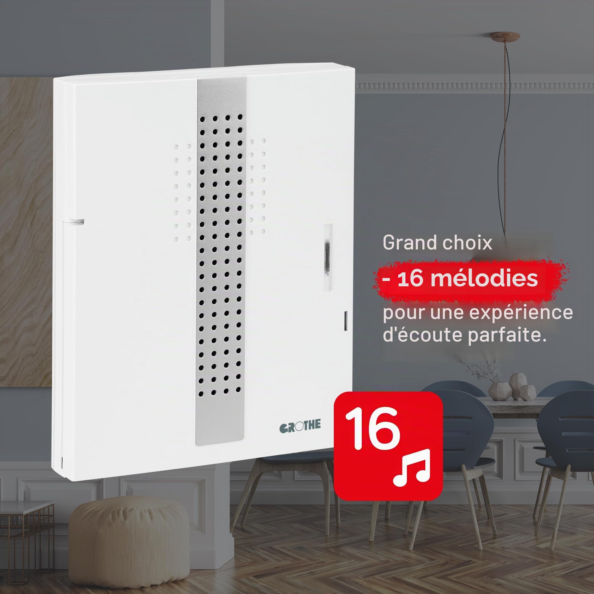 Grothe Mistral 200 Set complet pour sonnette sans fil