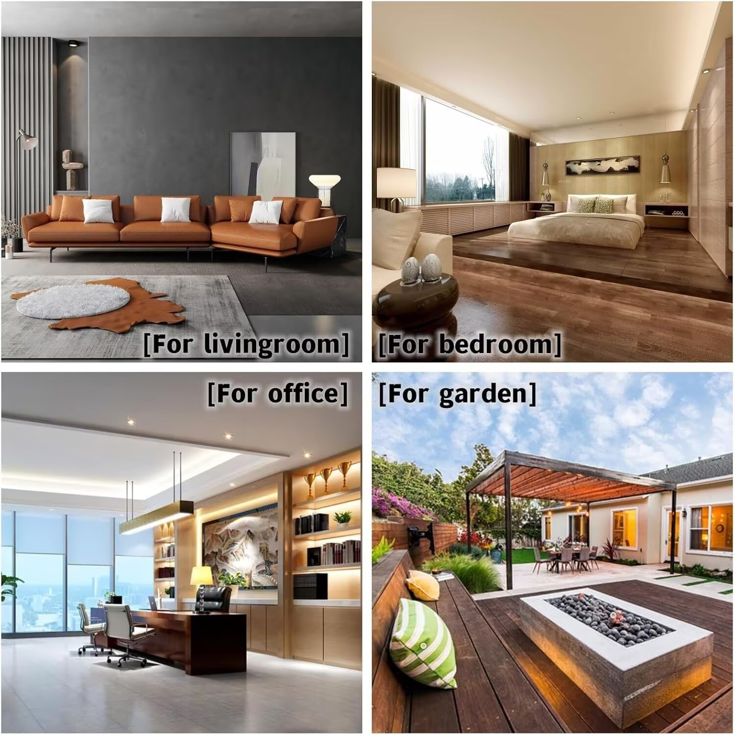 Juego de 4 cojines impermeables para exteriores, 65 x 65 cm, fundas de almohada de lino geométrico de doble cara para patio, jardín, casa de campo, decoración para mujer