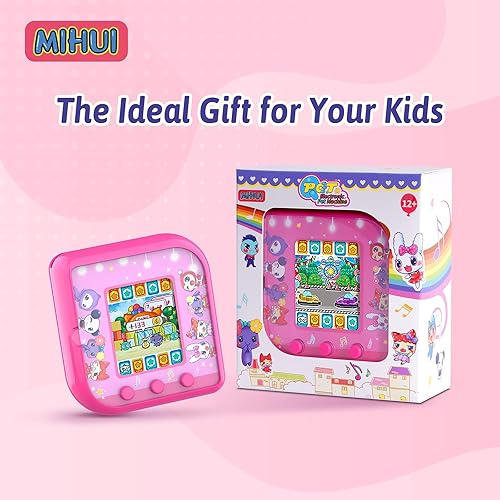 Miniatura 6 de Mascota virtual electrónica nano digital para niños y niñas, regalos de fiesta de cumpleaños de Navidad (pantalla de color)