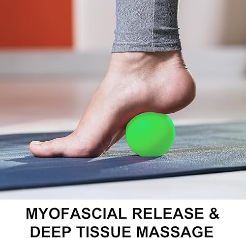 Miniatura 4 de Bola de masaje Lacrosse Pelota de masaje firme de 2.5 pulgadas para tejido profundo, punto de activación y liberación miofascial. Pelotas de