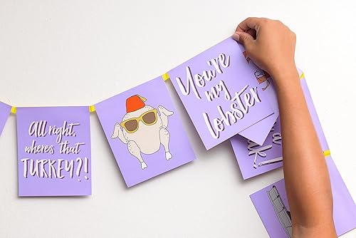 Miniatura 9 de Silver Buffalo Friends How You Doin Icons - Paquete de 10 banderas para fiesta, 5 x 6 pulgadas