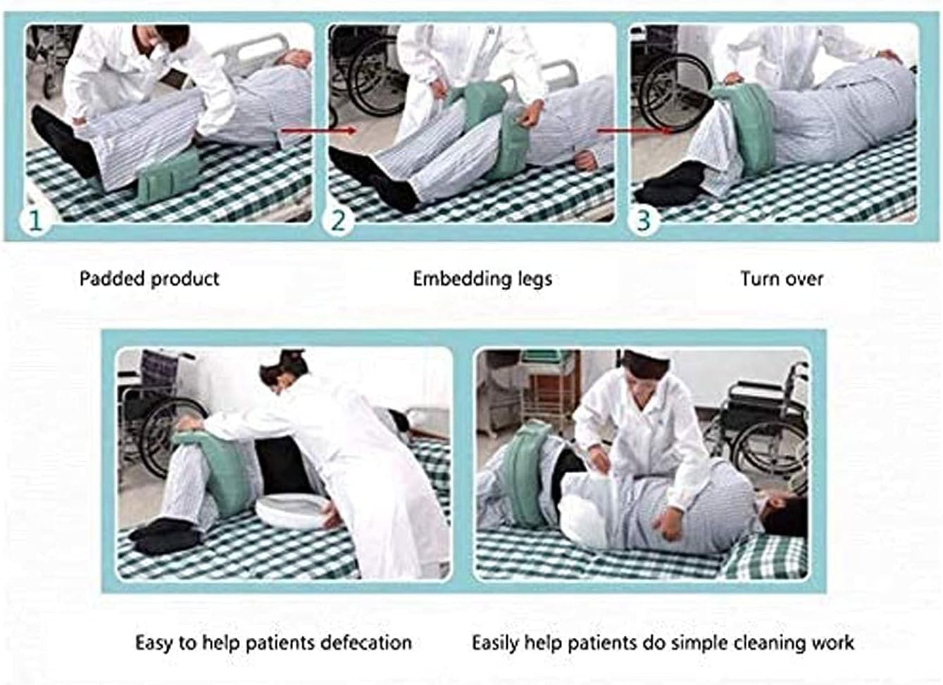 Turn-Over Aid for The Elderly Turn-Over Nursing Pad for Bedridden Patients Multi-Functional Side-Turning Body Auxiliary Pad and Bed Sore Care