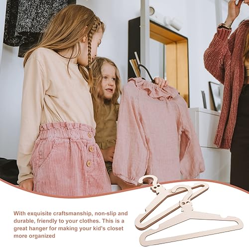 Miniatura 8 de SEWACC 5 perchas de ropa para niños con diseño de búho de dibujos animados para colgar ropa armario guardería