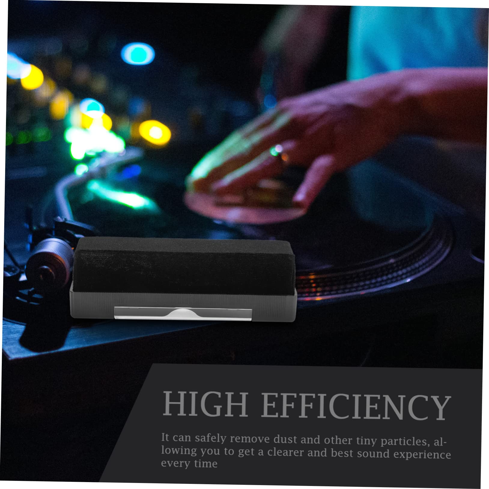 HOMSFOU Kit De Nettoyage pour Vinyles 4 Ensembles Produit d'entretien Et De Nettoyage pour Phono Brosse Robuste pour