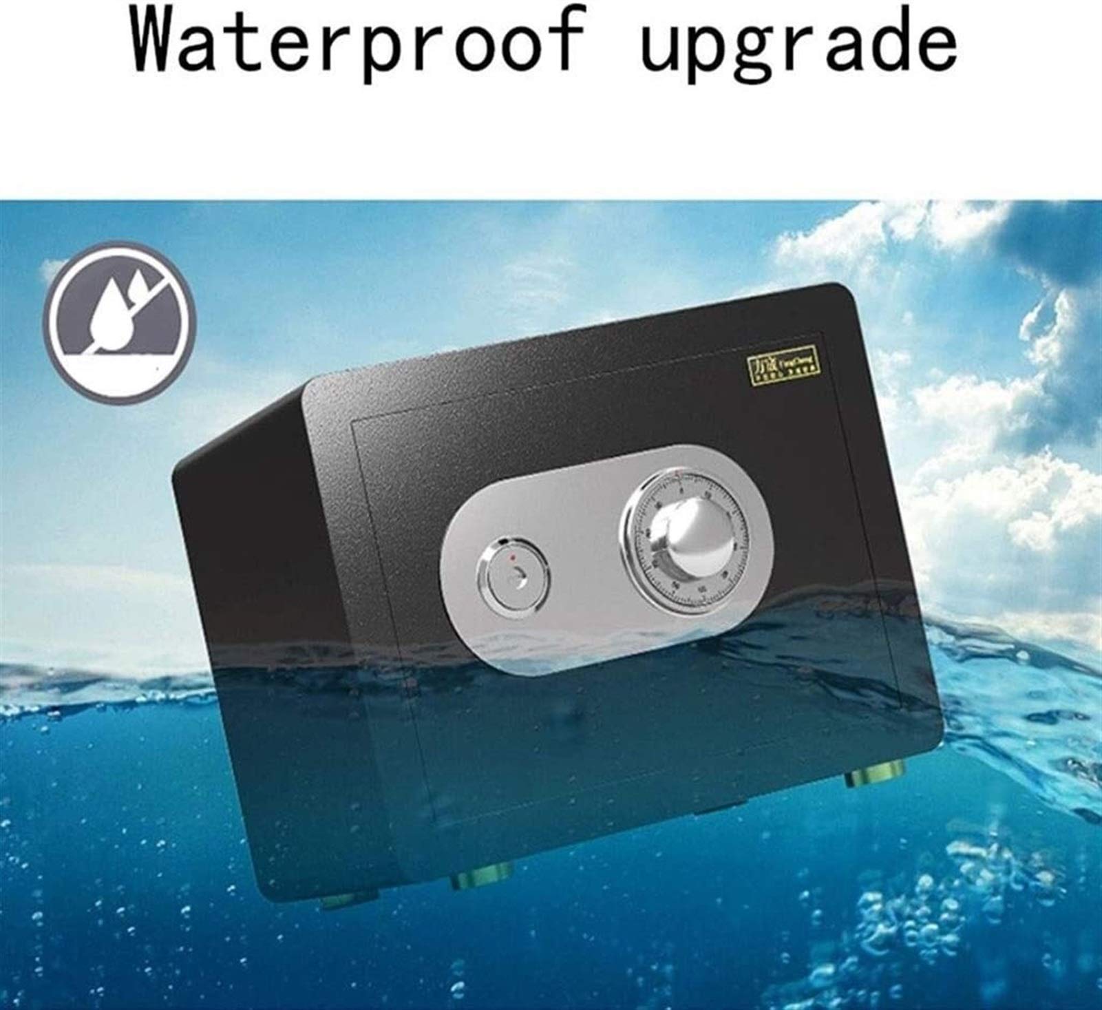 RLKHXBS Safes Schrank Mechanical Password Safety Haushaltssicheres 45 cm großer feuerfestem wasserdichtes Anti -Bohr -Anti -Diebstahl Unsichtbares Safe (Farbkaffeegold)