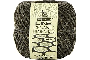 Bee Line Hemp Wick with 200 FT Spool of Regular Gauge