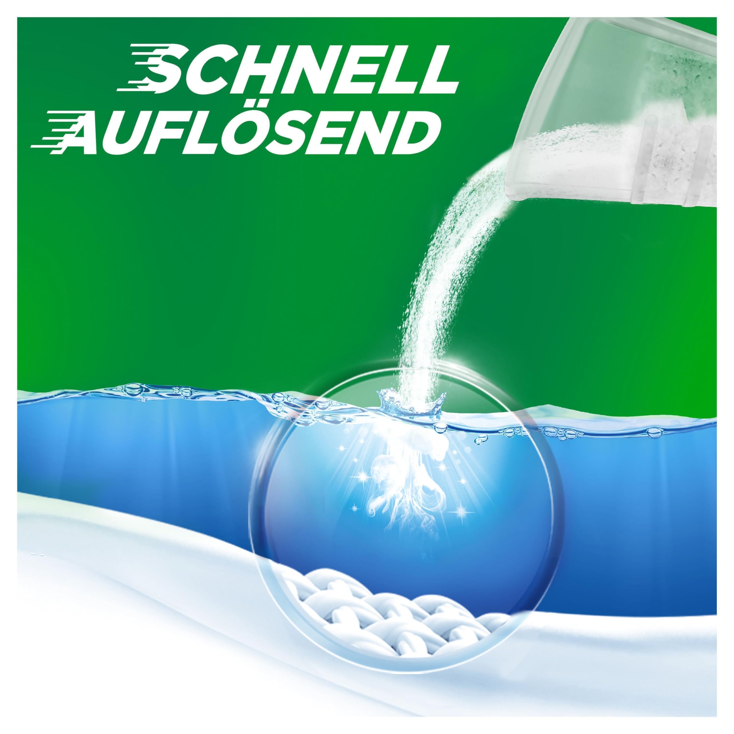 Ariel Schnell Auflösendes Pulverwaschmittel Universal+ 6 kg, 100 Waschladungen, Ausgezeichnete Fleckenentfernung