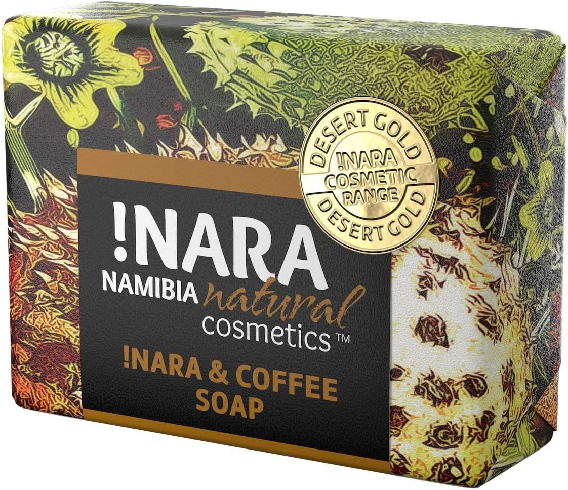 Nara Soap Bar with Coffee & Cinnamon, Handmade Natural Organic Oil Soap for Daily Facial and Body Care, Vegan (1x80 gr)