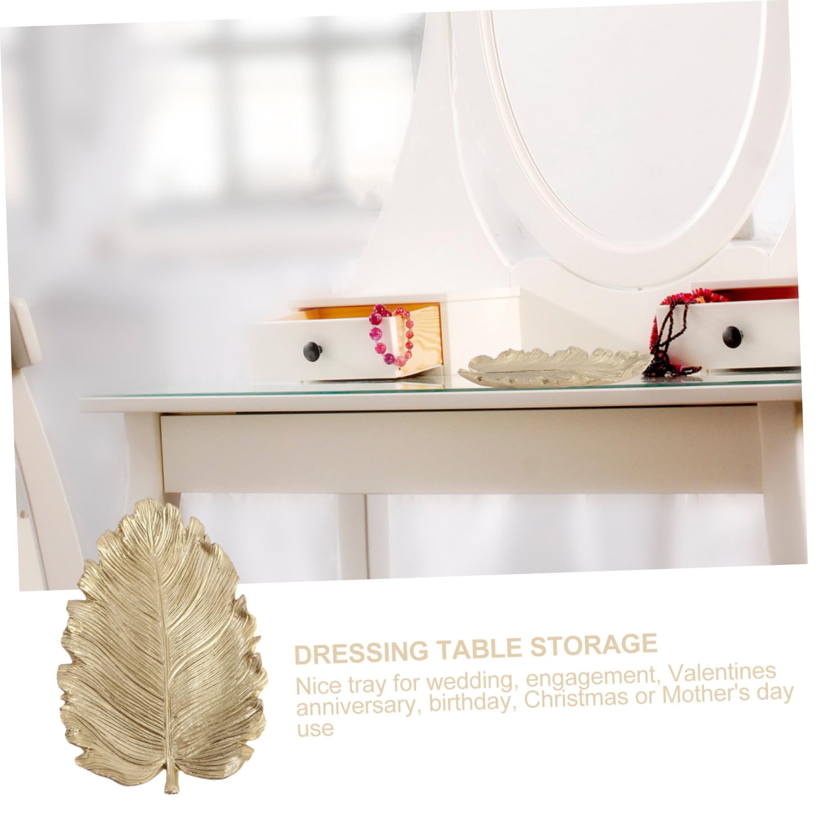Vassoio Porta Gioielli Mini Vassoio Oro a Forma Di Foglia Espositore Anelli Organizer Gioielli Per Casa E Decorazioni Eventi Special