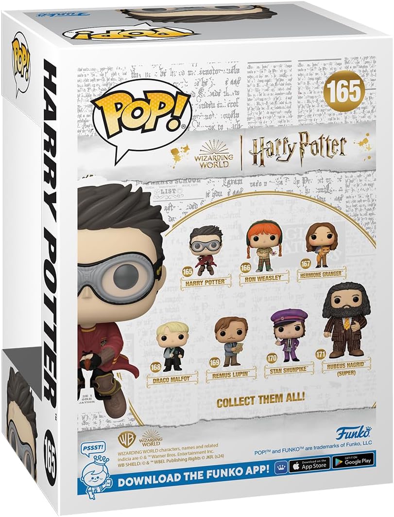 Funko POP! Movies: Harry Potter Prisoner of Azkaban - Harry with Broom - (Quidditch) - Collectable Vinyl Figure - Gift Idea - Official Merchandise - for Kids & Adults - Movies Fans