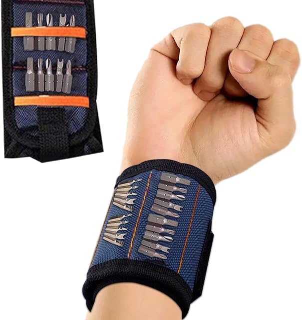 Gifts for Men Dad Magnetic Wristband with 15 Powerful Magnets,DIY Tools Belt Holding Screws Gadgets,Valentines Gifts Personalised Gifts ,Gifts for Dad ,Gadgets for Men
