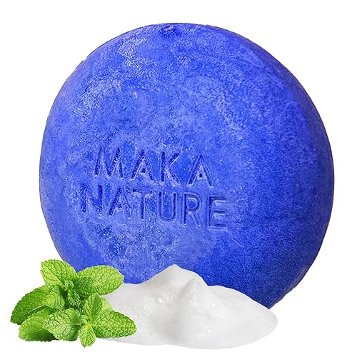 Maka Nature - Barra de champú de bajo carbono  Cuidado del cabello coreano K-Beauty con ingredientes naturales para cuero cabelludo y tipos de