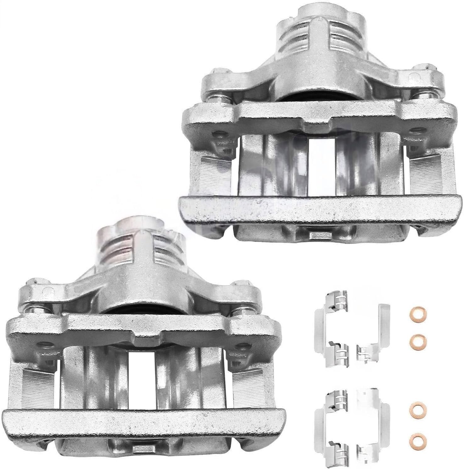 Rear Left Right Disc Brake Calipers with Bracket 2Pcs for Cadillac STS 2005 2006 2007 2008 2009 2010 2011 3.6/4.6L