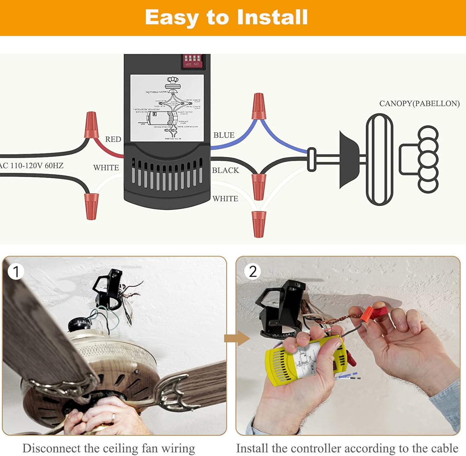 Remote for Hampton Bay Ceiling Fans