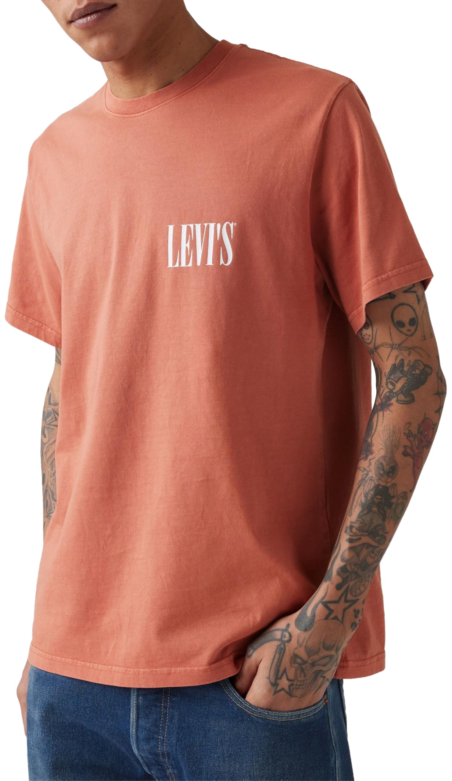 Levi's Ss Relaxed Fit Tee Ssnl Serif Logo Etrus – Ansicht 3