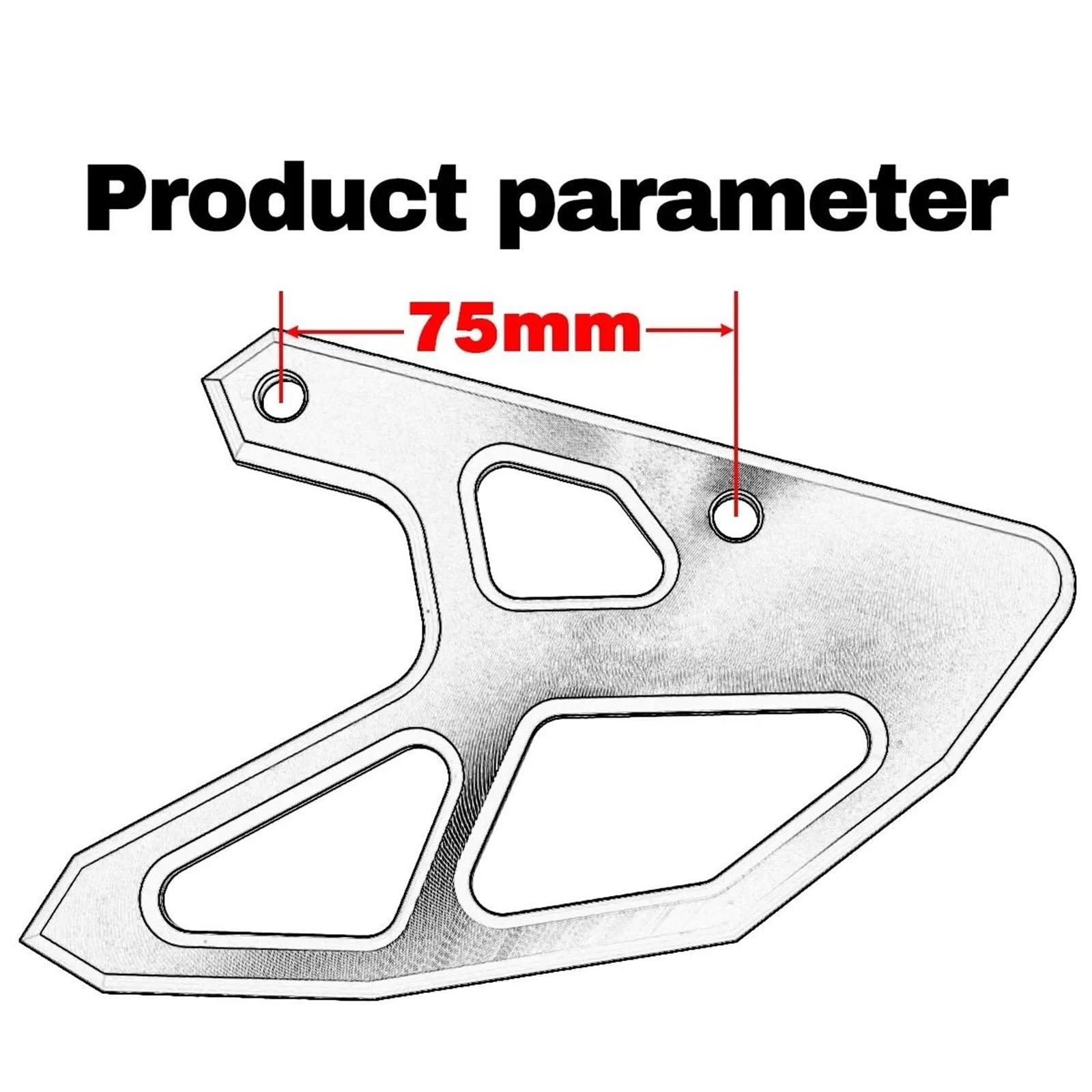 Osłona ochronna hamulca tarczowego Pasuje do Honda CR125R 250R CRF250X 450X 250RX 450RX 450R 450L CR CRF 2002-2023 CNC tylna tarcza hamulcowa ochronna(Type B Red)