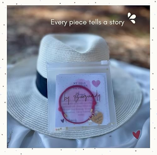 Miniatura 8 de Daughter Bracelet Inspirational Bracelets for Women Motivational Bracelet Red String Bracelet Heart Pendant with Inspiring Words  Self Love Bracelet