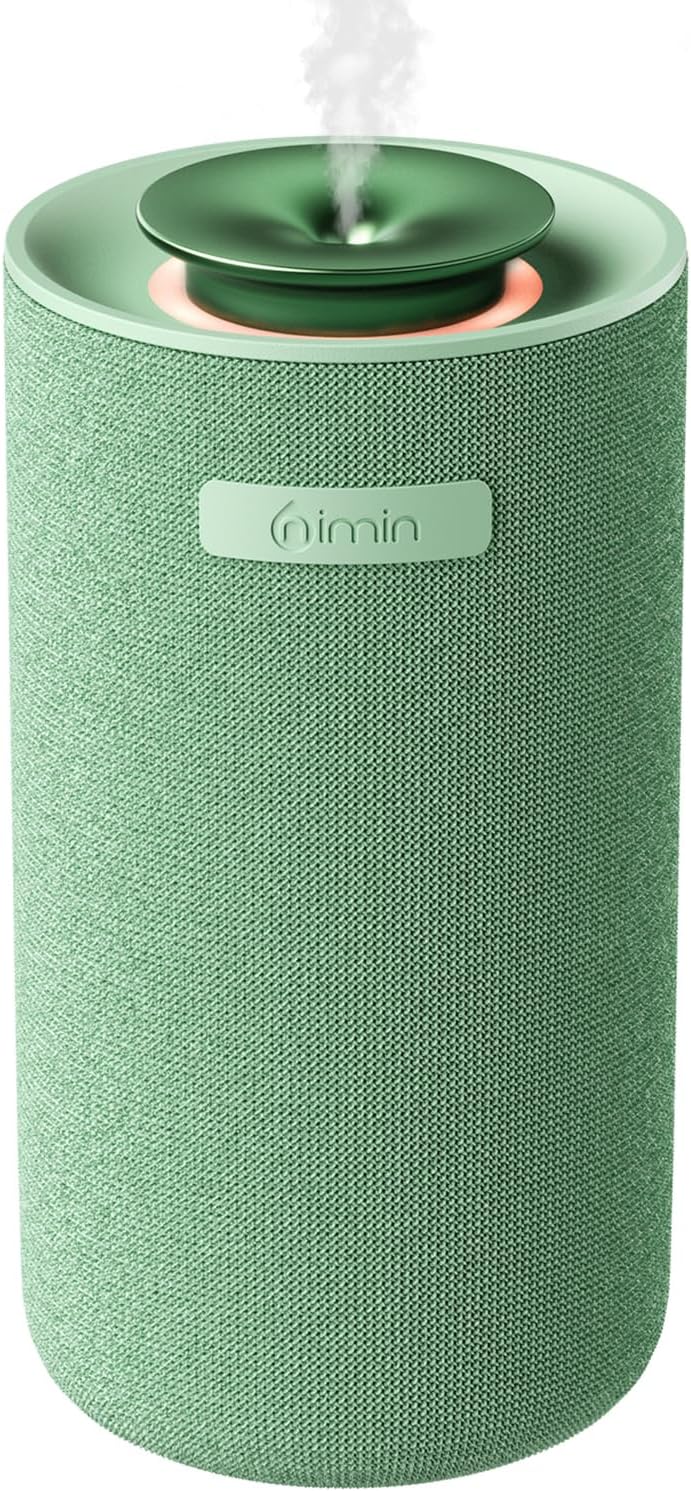 Waterless Cordless Essential Oil Aromatherapy Diffuser - Dual Home/Car Mode with Auto Start-Stop, Strong/Light Scent Adjustment, Air Freshener for Office, Car, Compatible with 5/10/15ml Bottles