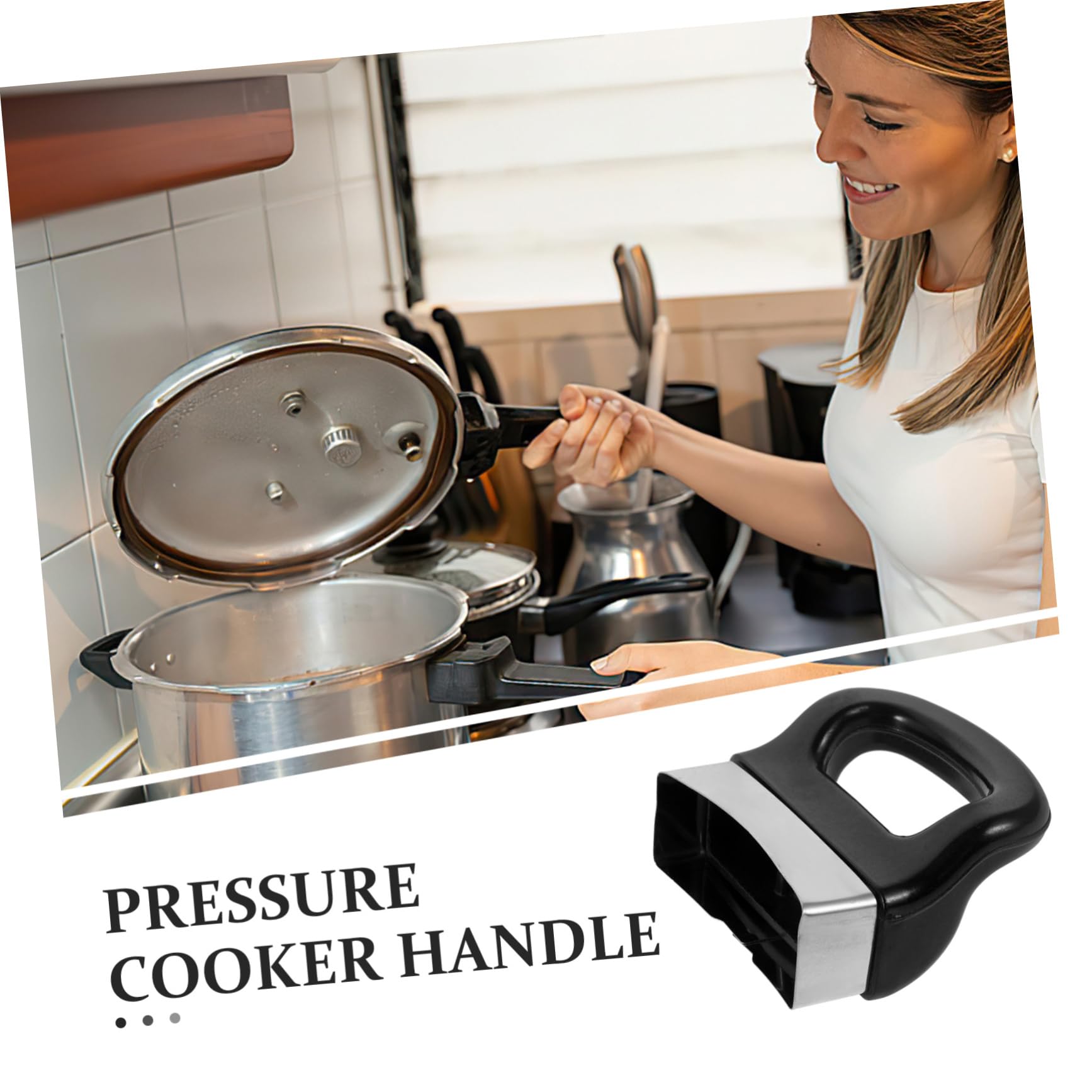 Poignée Latérale Courte Pour Casseroles Et Autocuiseurs - Acier Inoxydable, Antidérapante - Compatible Avec Nombreuses Marques