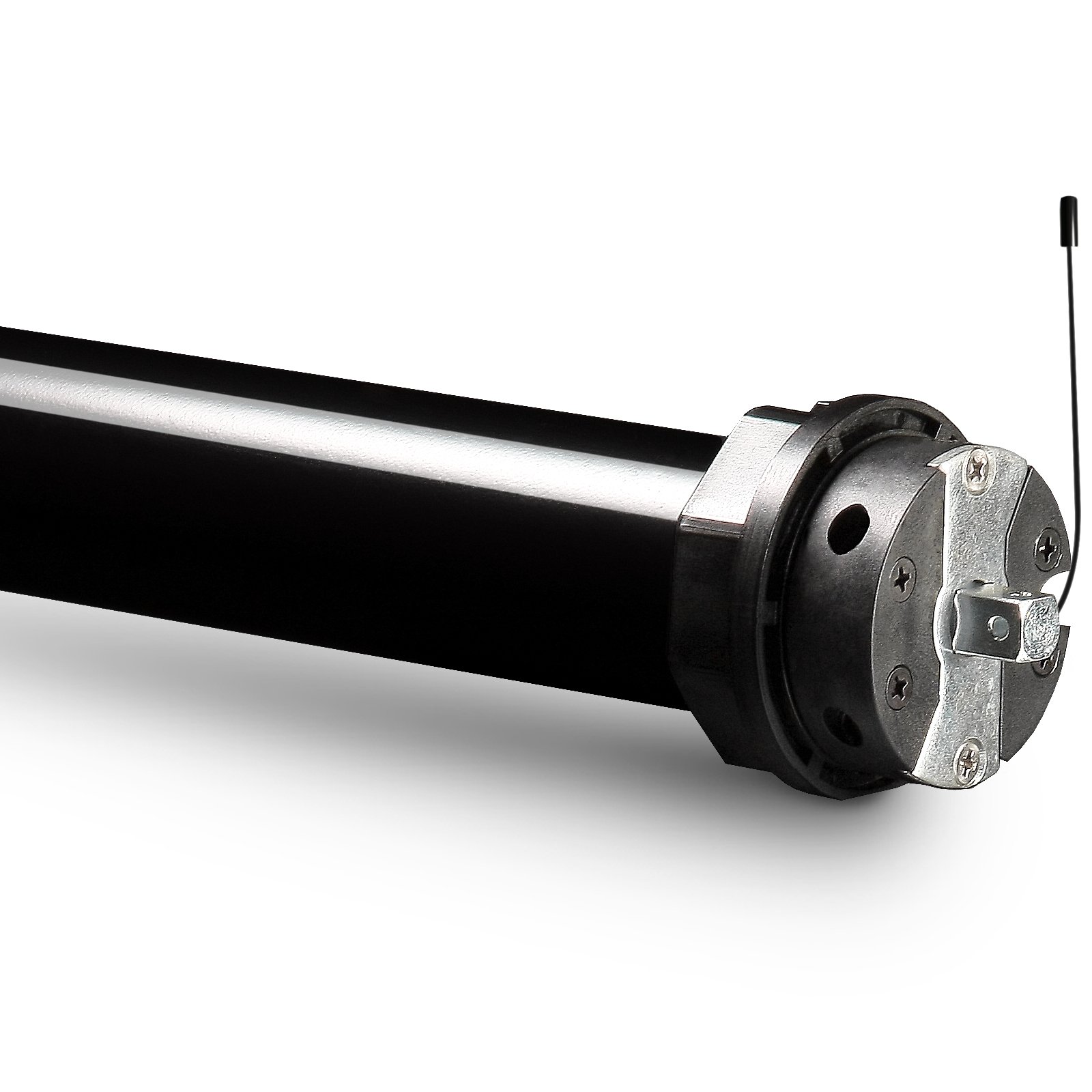 NOBILY Funk elektronischer Rollladenmotor PRE5 40/15-60(Zugkraft 40Nm/90kg) mit elektronischen Endabschaltern für 60mm Achkantwelle(SW60), Rollladenantrieb, inkl. Motorlager und Adaptersatz