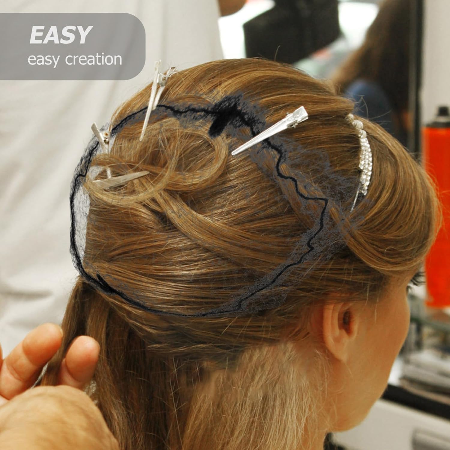 150pcs Hair Bun Covers Elastic Hair Nets for Dance Buns Ballet Accessories for Women Girls Neat Updos Classic Styles for Professionals