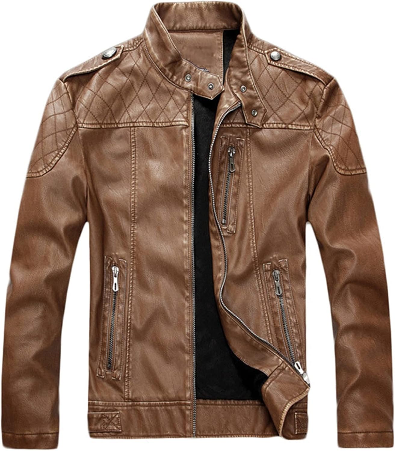 casual leather jacket