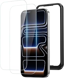 NIMASO ガラスフィルム iPhone 17 Pro 用 強化ガラス 液晶 保護フィルム 耐衝撃 高透過率 指紋防止 貼りやすい ガイド枠付き 2枚セット いPhone17 Pro 対応(6.3インチ)DSP25F1689