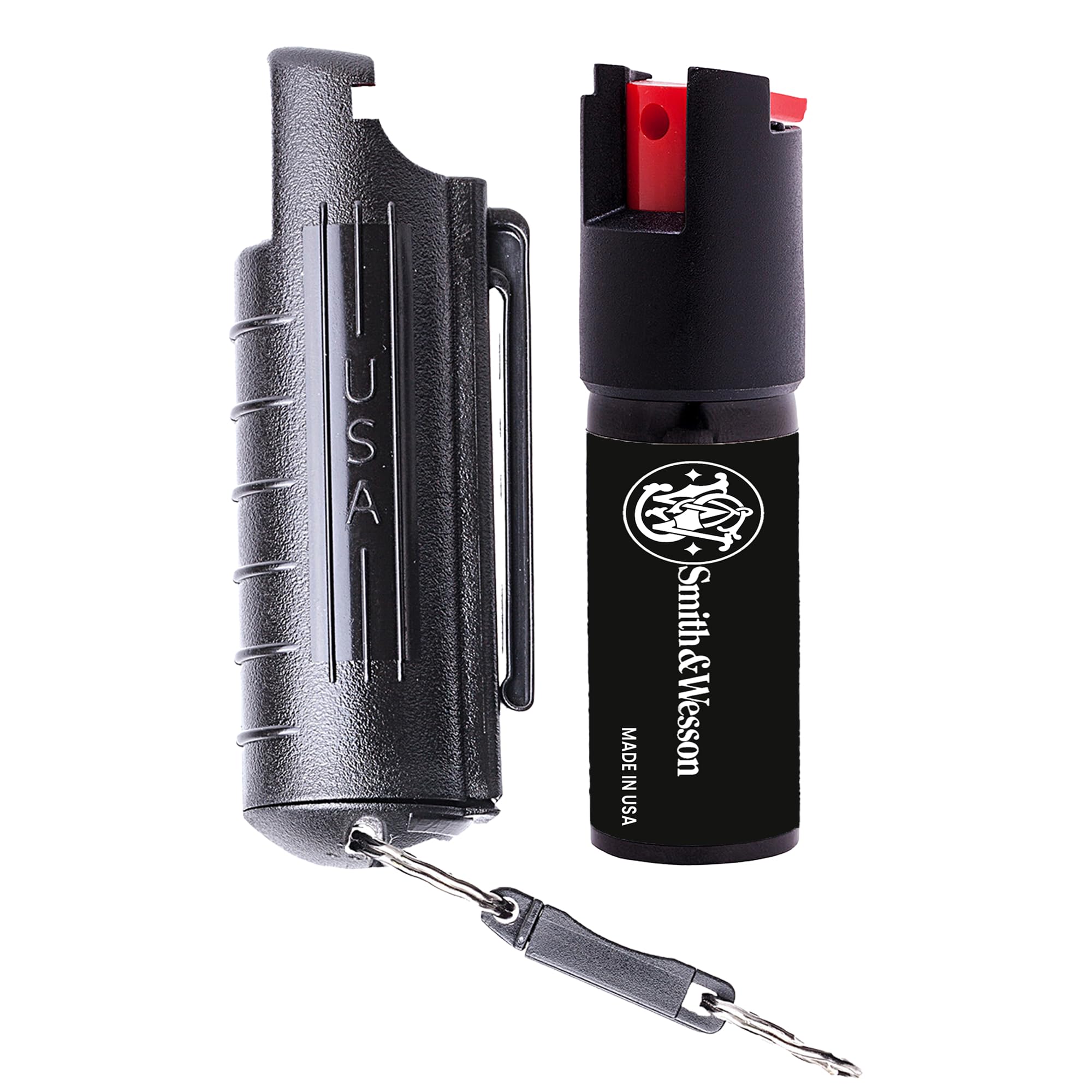 Smith & Wesson Pepper Shield Quick Release Large Pepper Spray for Women – Police Strength Self-Defense Spray