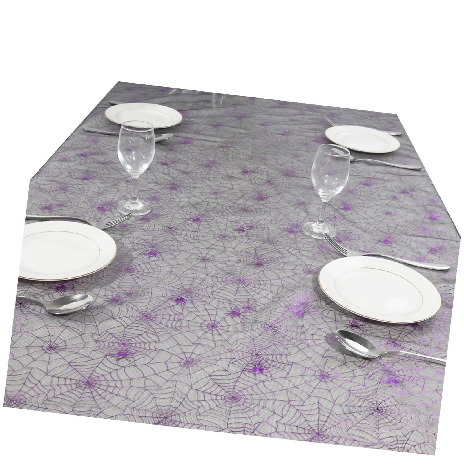 Hsioluted Eerie Net Plan Tablecloth Additional Polyster Substance Exemplary for Celebratory Festivities Halloween Party Tablecloth Childproof