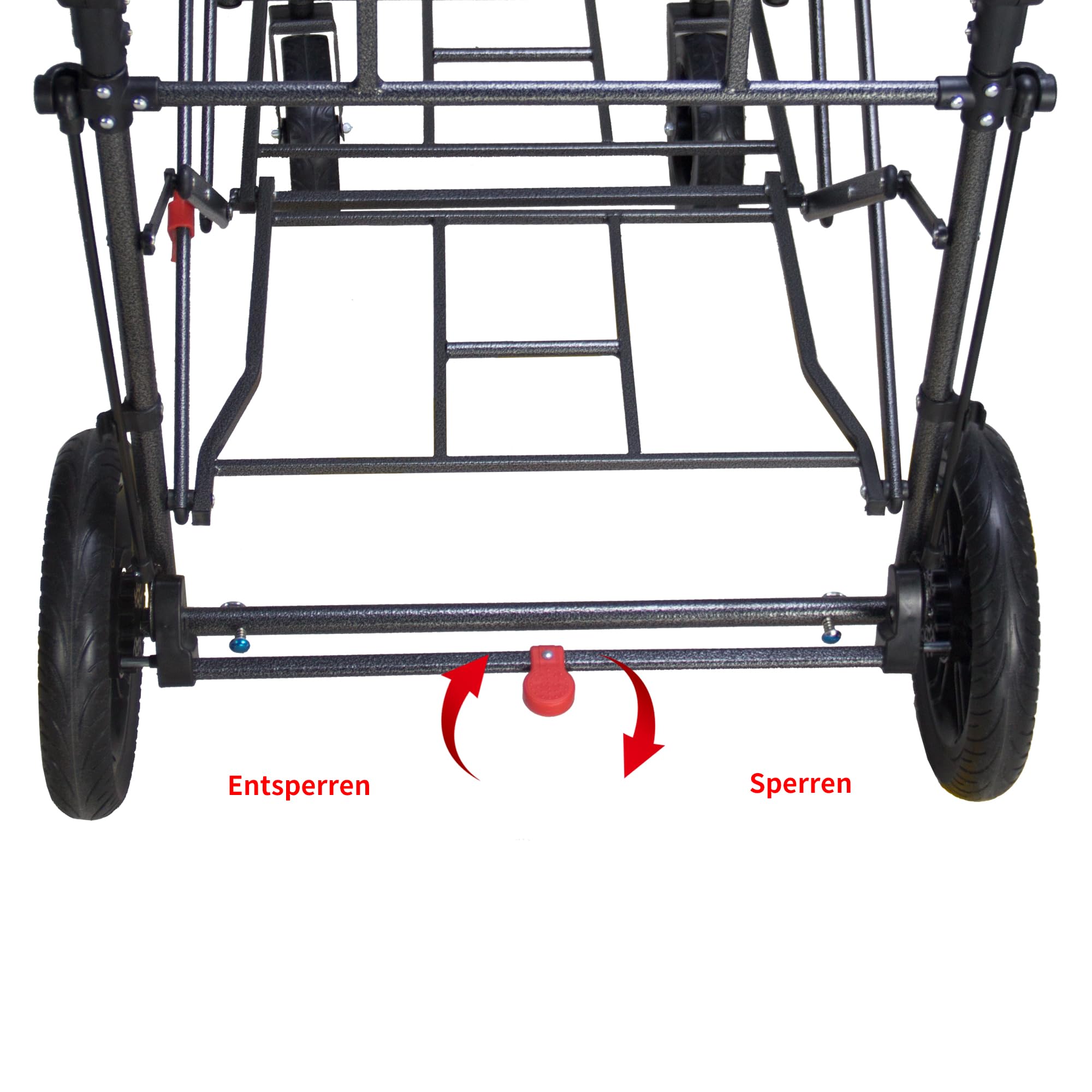 Hoppa 57Lt Trolley per la spesa leggero modello 2025, carrello pieghevole e resistente push/pull per una facile conservazione con garanzia di 1 anno
