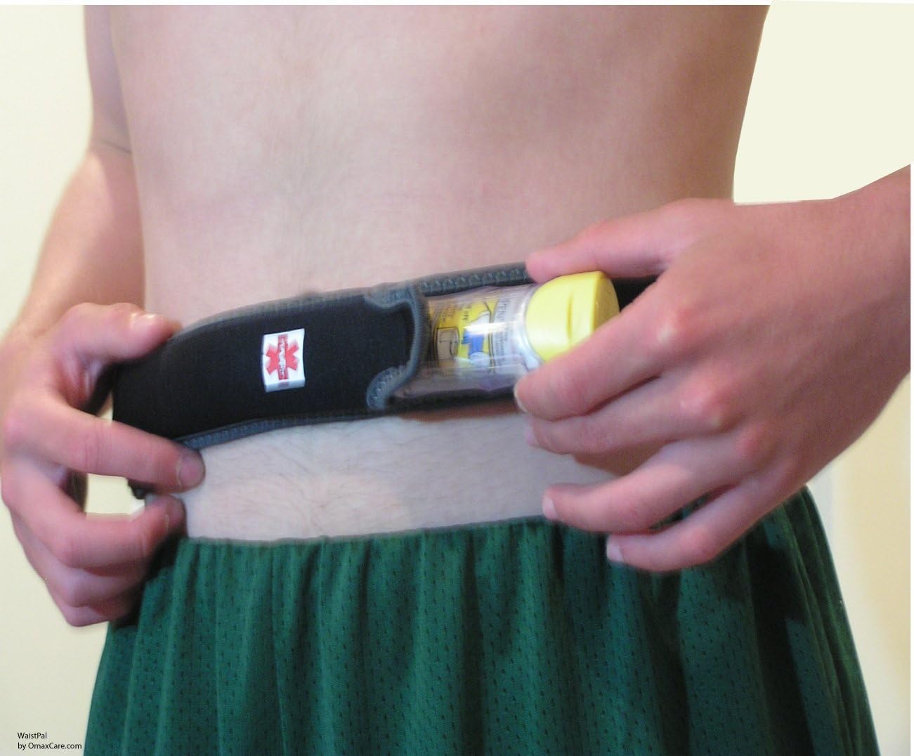 Epipen Waist Pack WaistPal with No Plastic Buckles and Two Compact Epipen Pockets.